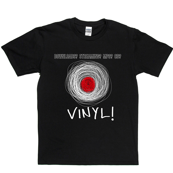 No to Downloads and MP3 Yes to Vinyl T Shirt product image 4