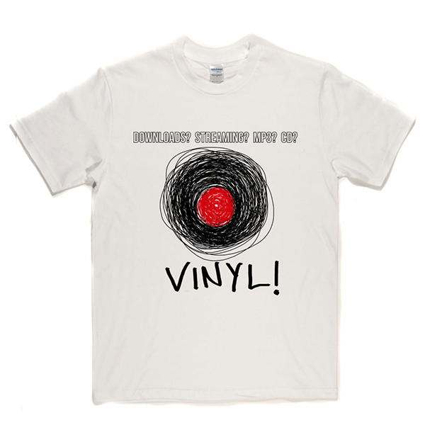 No to Downloads and MP3 Yes to Vinyl T Shirt product image 2