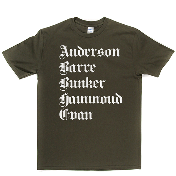 Jethro Tull Line Up T Shirt product image 1