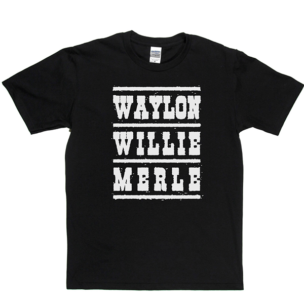 Waylon Willie Merle T Shirt product image 1