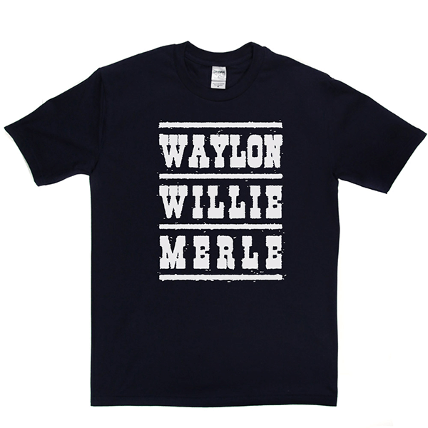 Waylon Willie Merle T Shirt product image 3