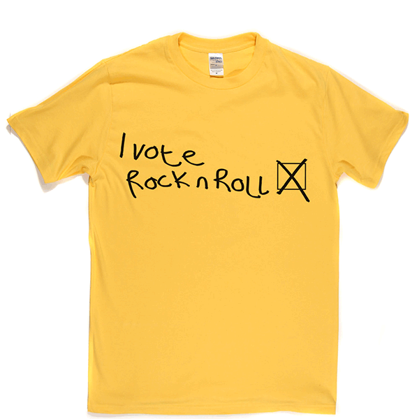 I Vote Rock N Roll T-shirt product image 5