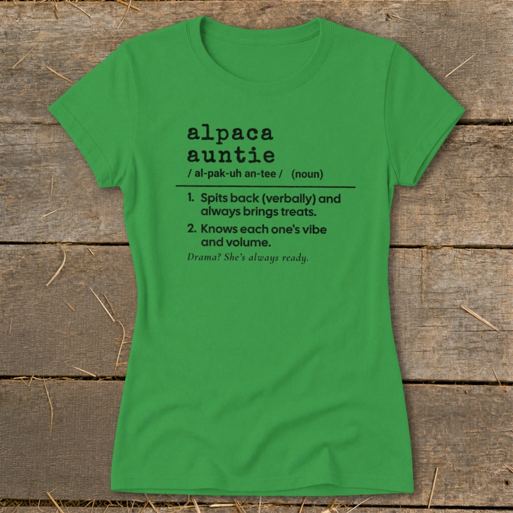 Alpaca Auntie Definition Ladies Tee product image 6