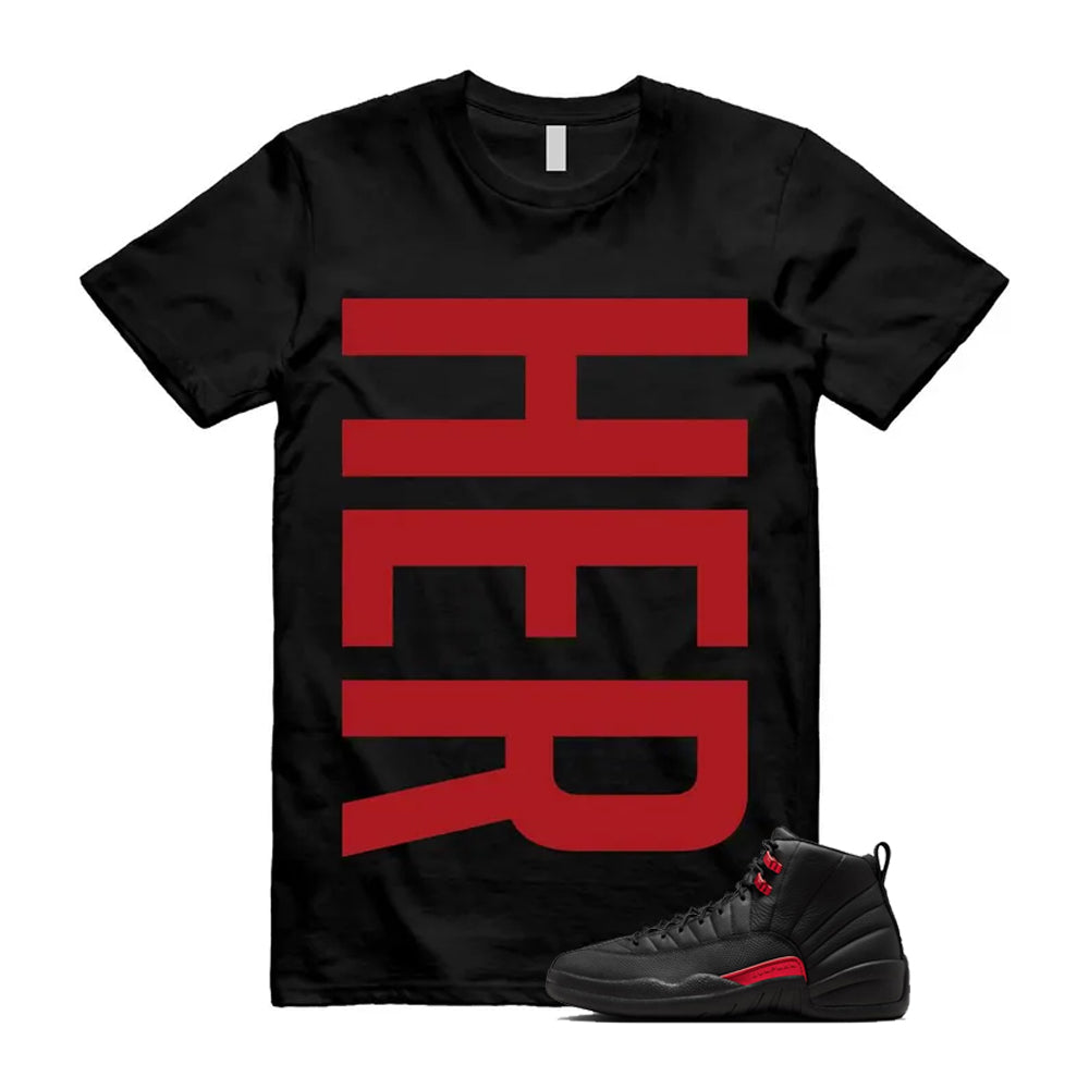 12 Bloodline in Black Varsity Red Shirt To Match Her product image 1