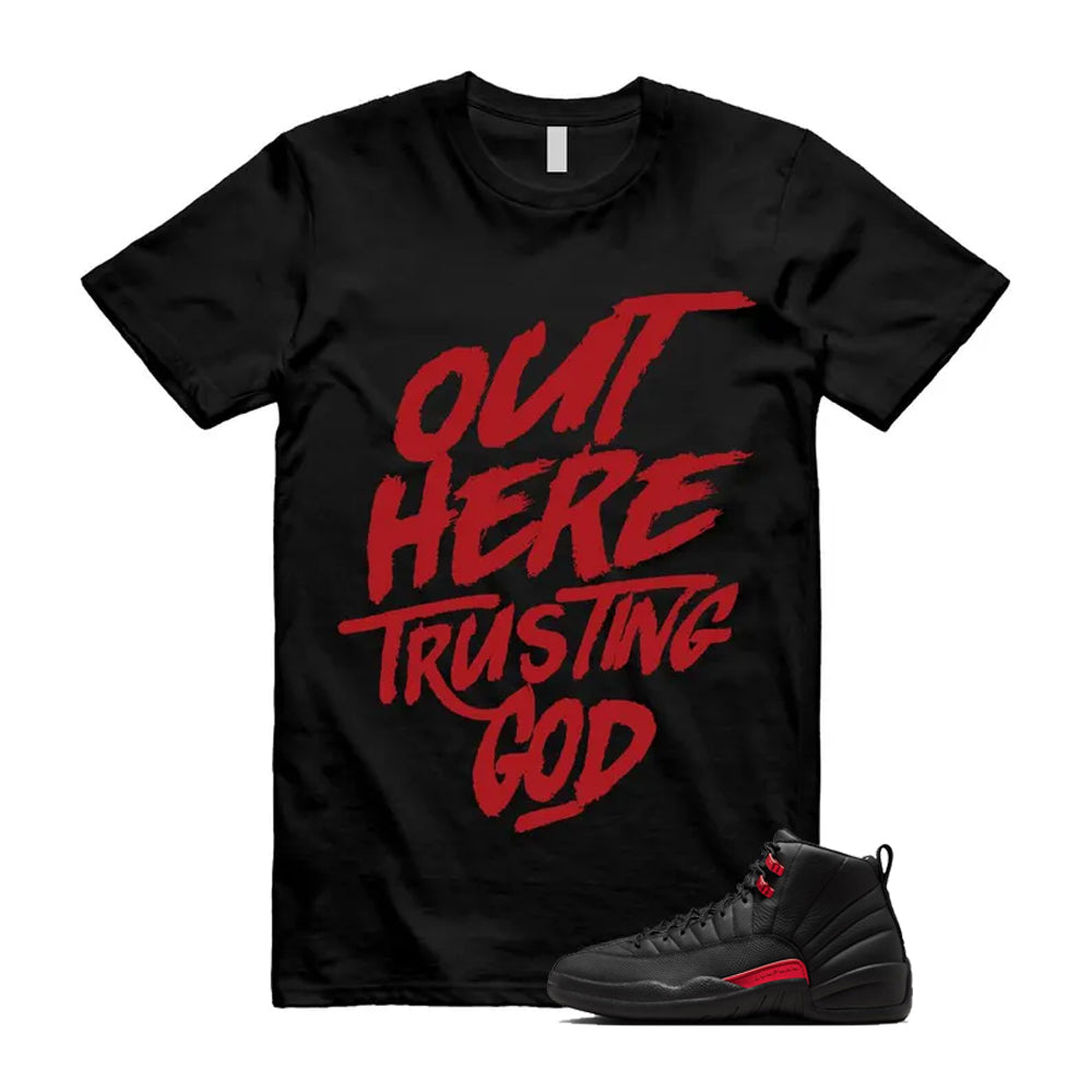 12 Bloodline in Black Varsity Red Shirt To Match Out Here product image 1