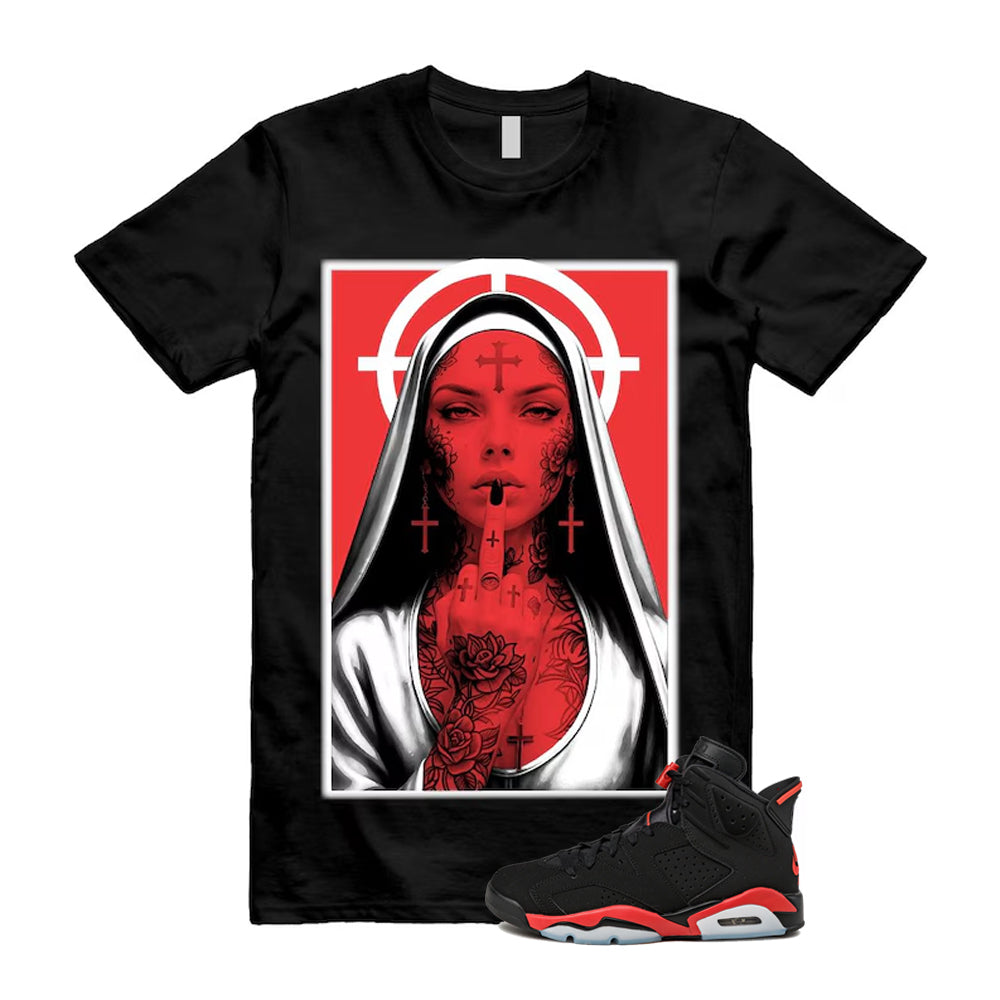 6 Infrared Salesman Black Red Shirt To Match Nun T-Shirt product image 1