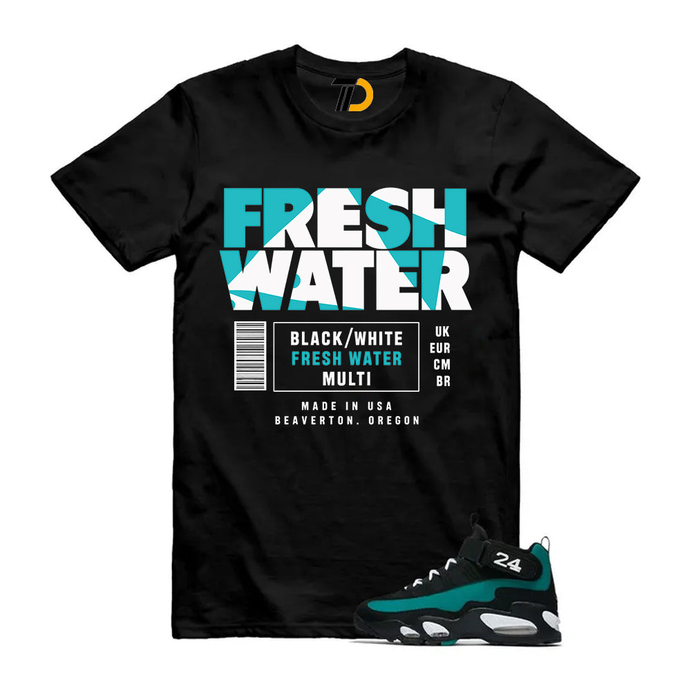 Freshwater Air Griffey Max 1 24 Black White Teal Shirt To product image 1