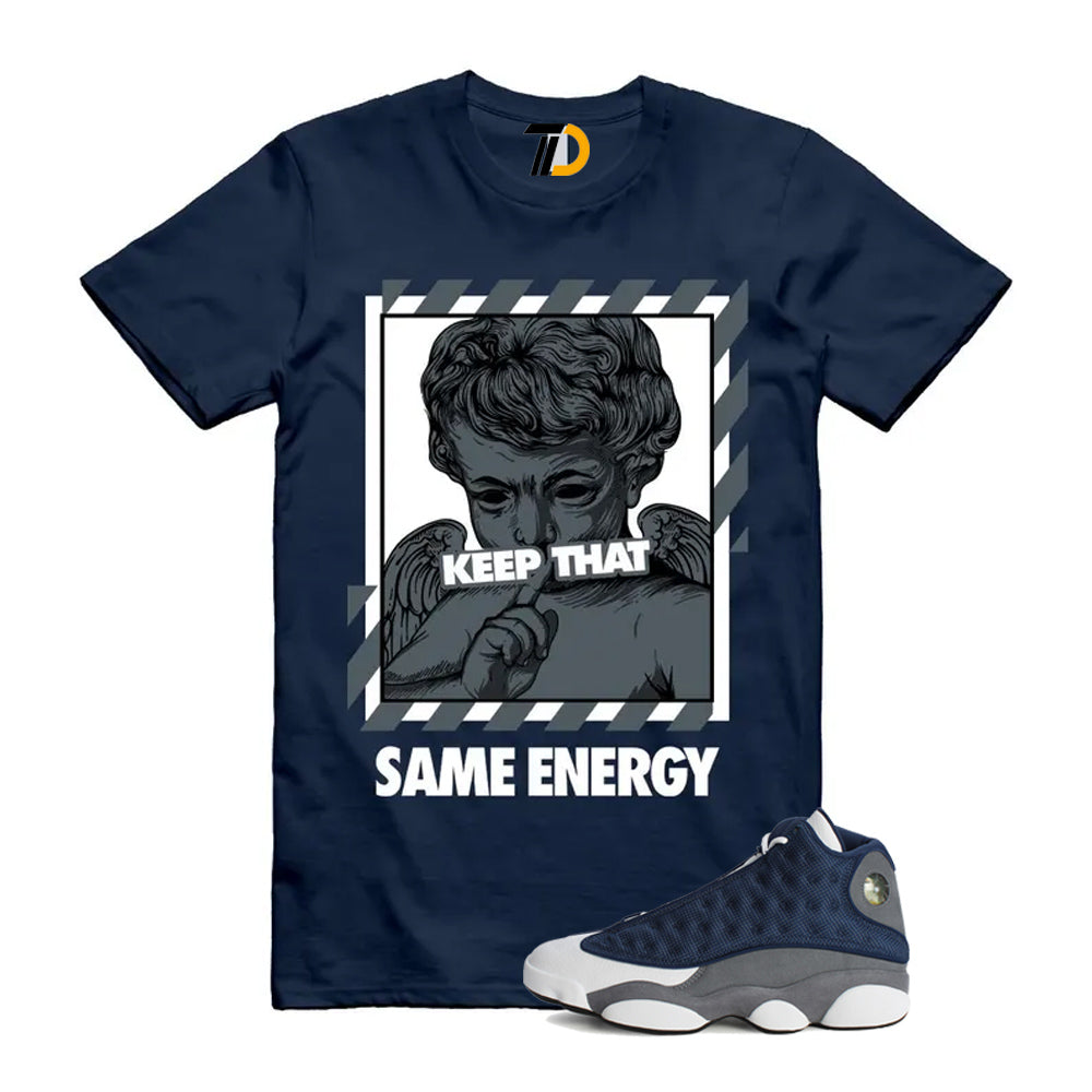 13s Flint Navy Grey White Shirt To Match Energy T-Shirt 2026 product image 1