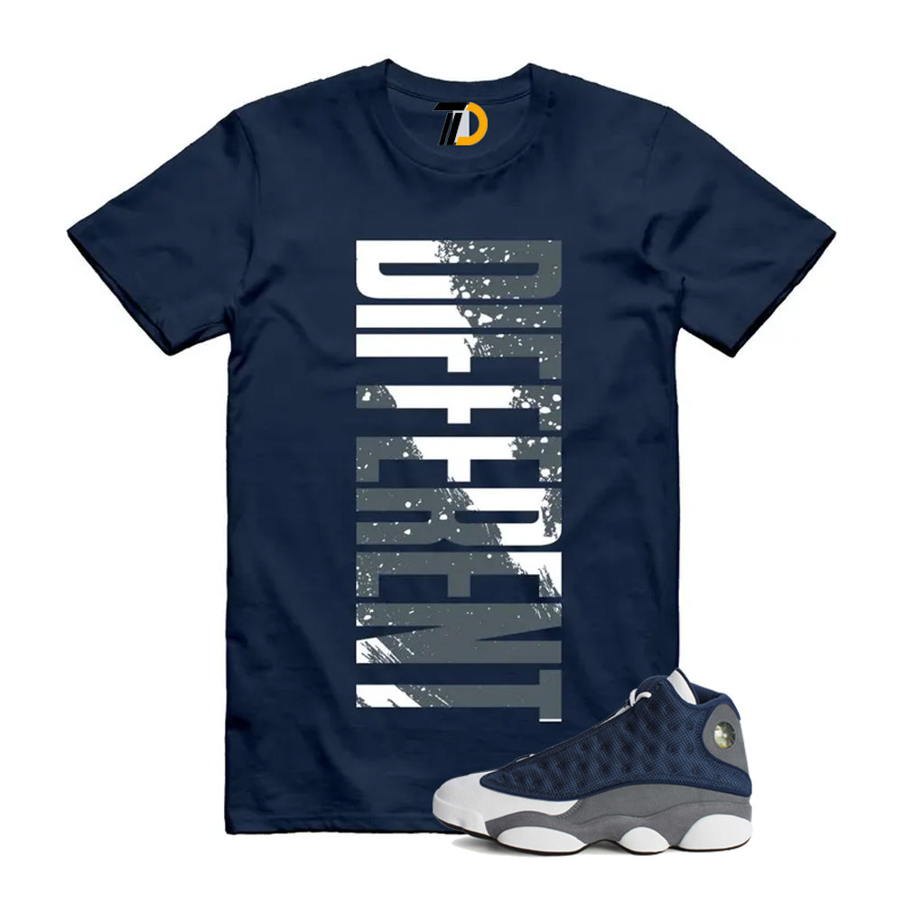 13s Flint Navy Grey White Shirt To Match Different T-Shirt product image 1