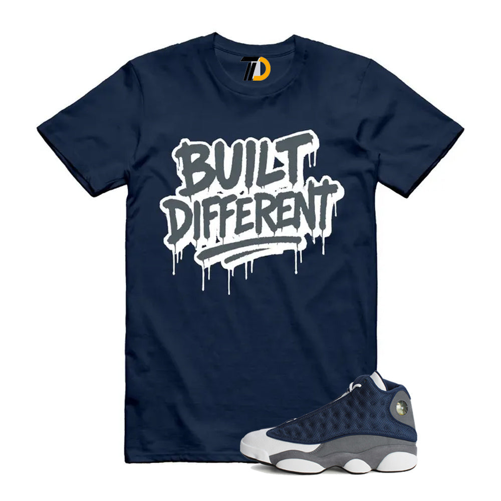 13s Flint Navy Grey White Shirt To Match Built Different product image 1