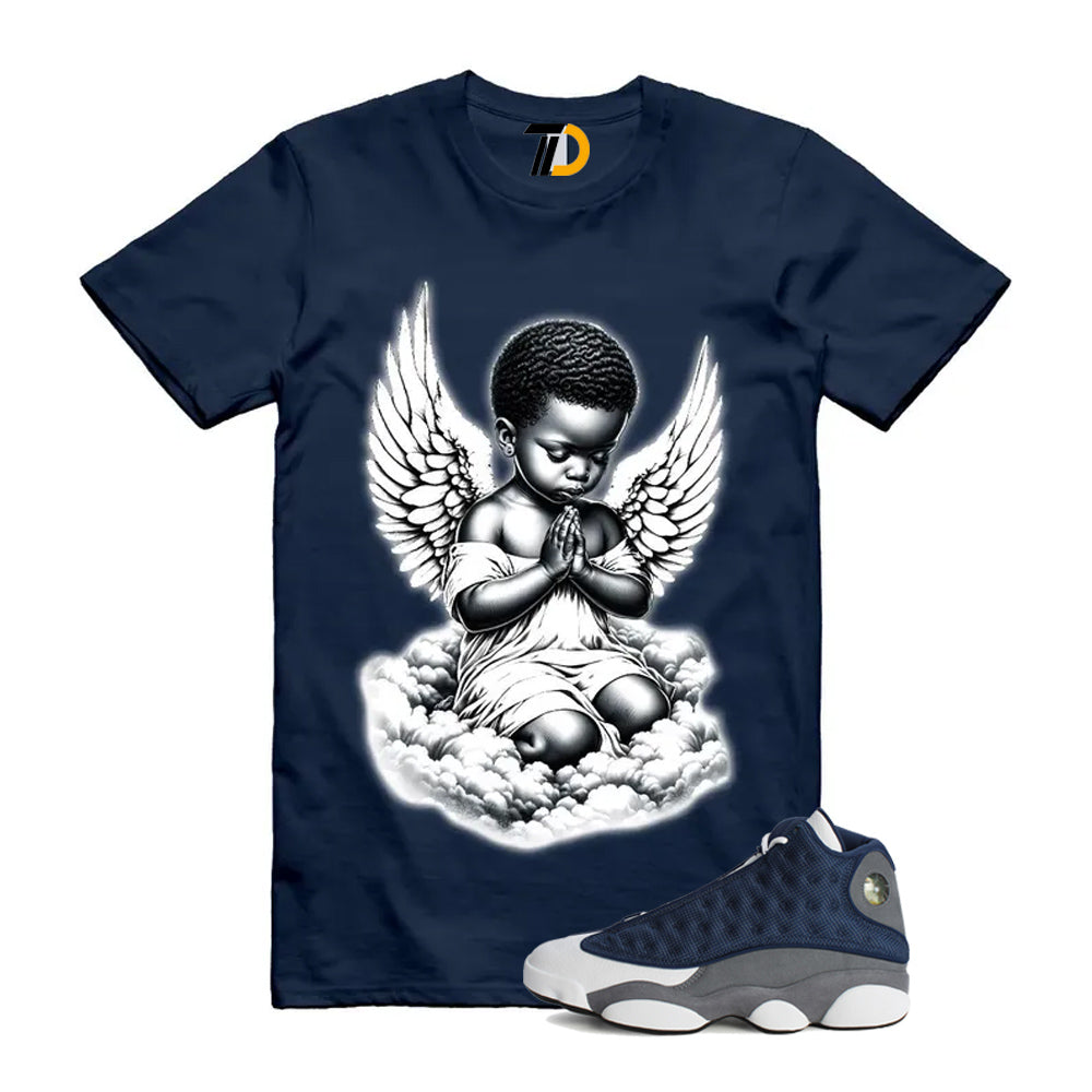 13s Flint Navy Grey White Shirt To Match Angel T-Shirt 2026 product image 1