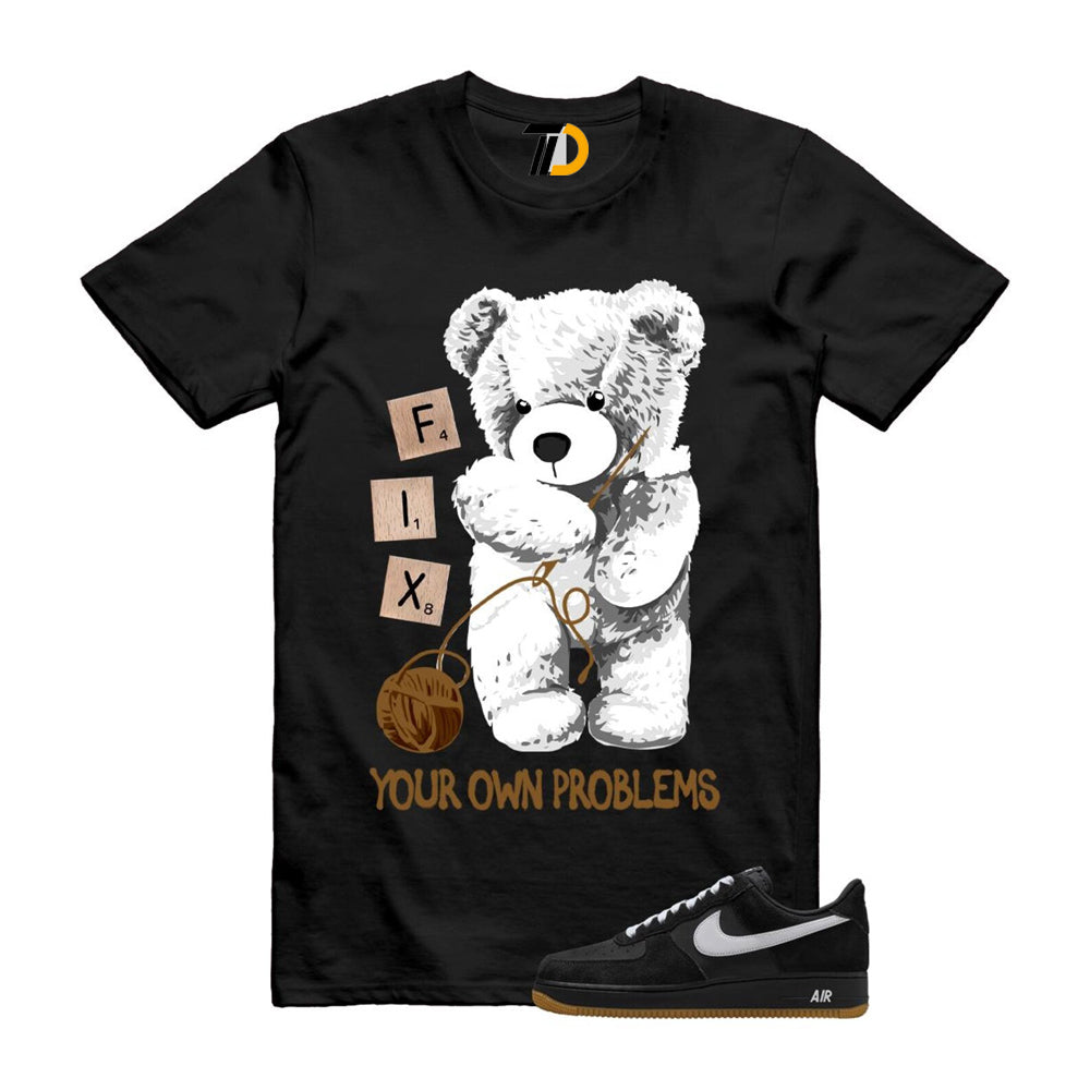 Air Force 1 Black White Gum Light Brown ’07 LV8 Shirt To product image 1