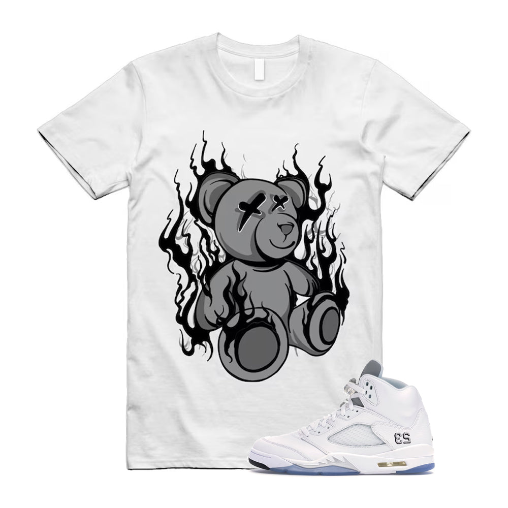 5 Retro White Metallic Silver Black 2026 Shirt To Match Lit product image 1