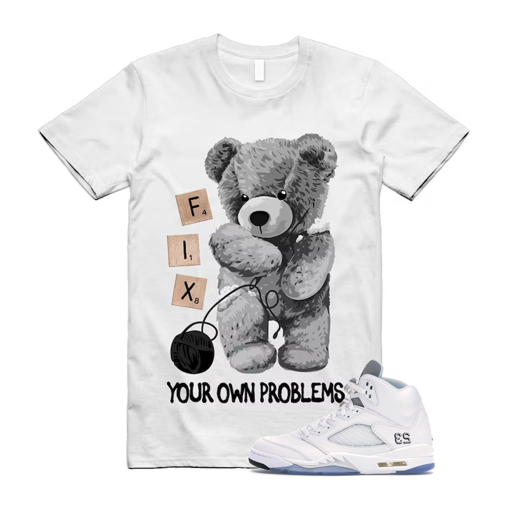 5 Retro White Metallic Silver Black 2026 Shirt To Match Fix product image 1