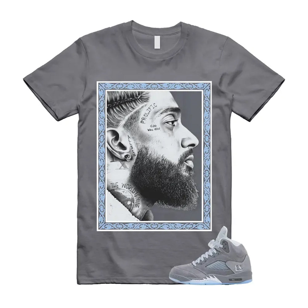 Air 5 Wolf Grey Shirt To Match Nip T-Shirt 2026 product image 1