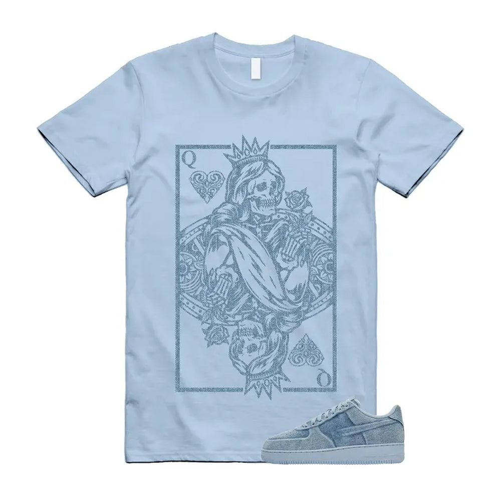 Air Force 1 Denim Light Armory Blue Shirt To Match Queen product image 1