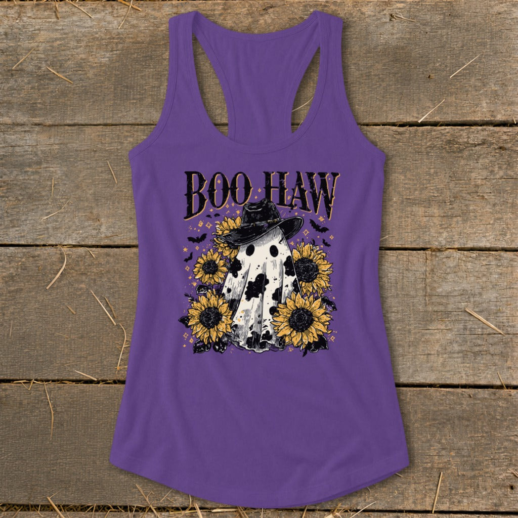 Boo Haw Ghost Racerback Tank