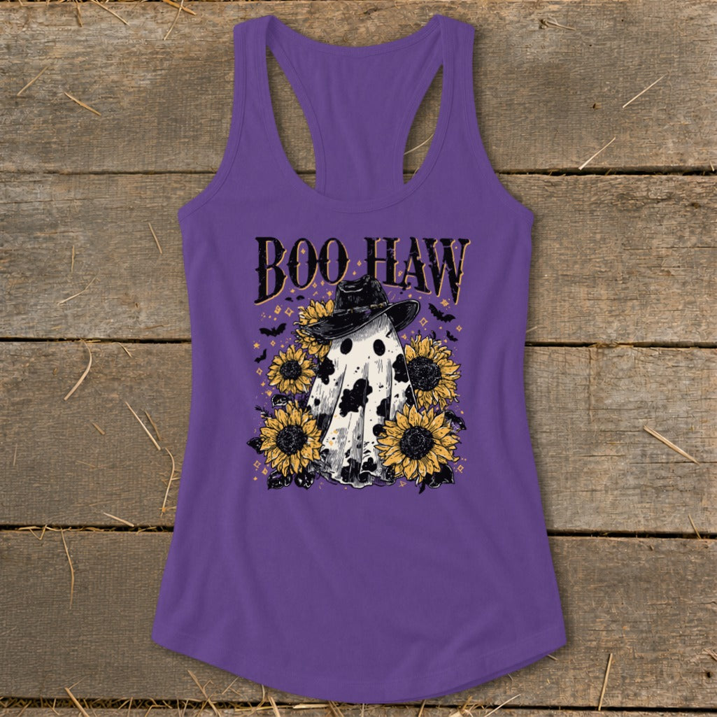 Boo Haw Ghost Racerback Tank