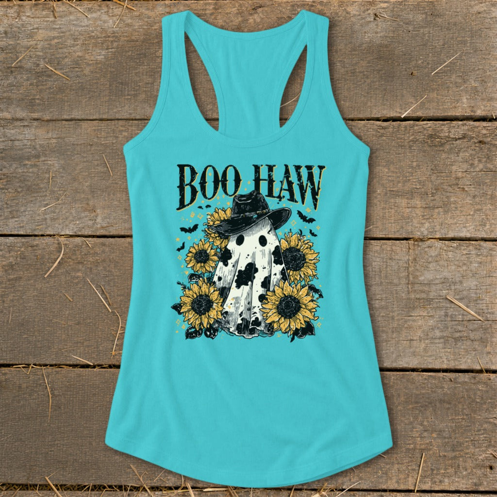 Boo Haw Ghost Racerback Tank