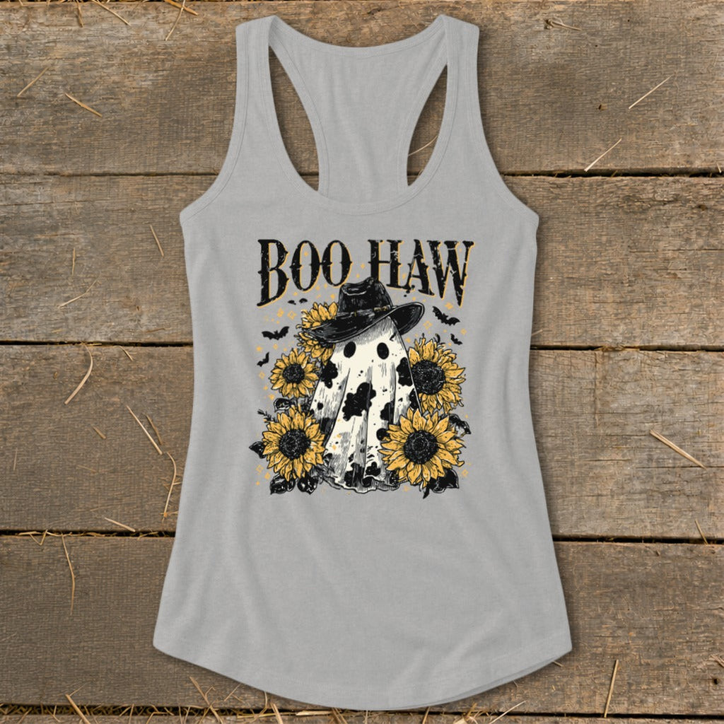 Boo Haw Ghost Racerback Tank