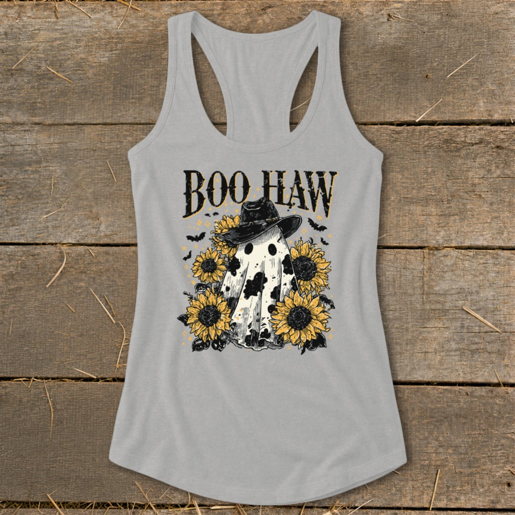 Boo Haw Ghost Racerback Tank