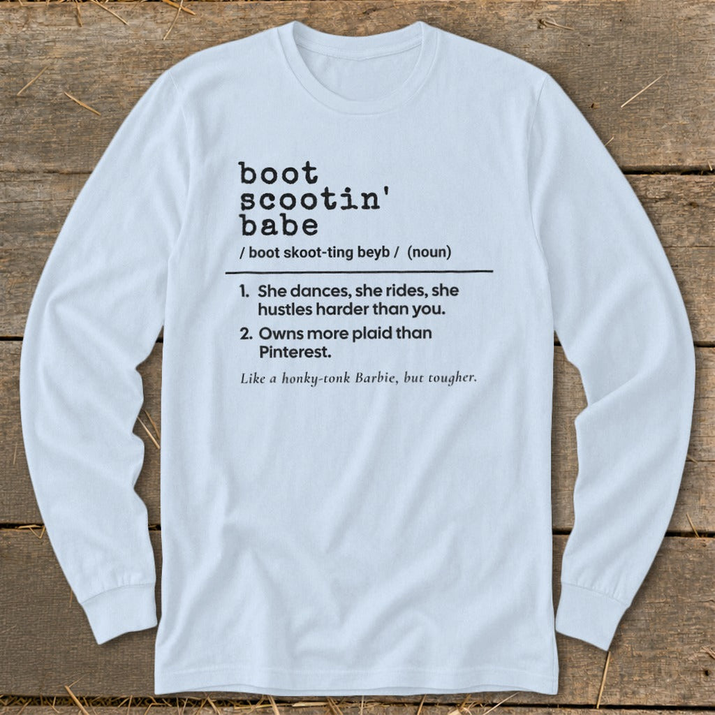 Boot Scootin Babe Definition Long Sleeve Tee product image 3