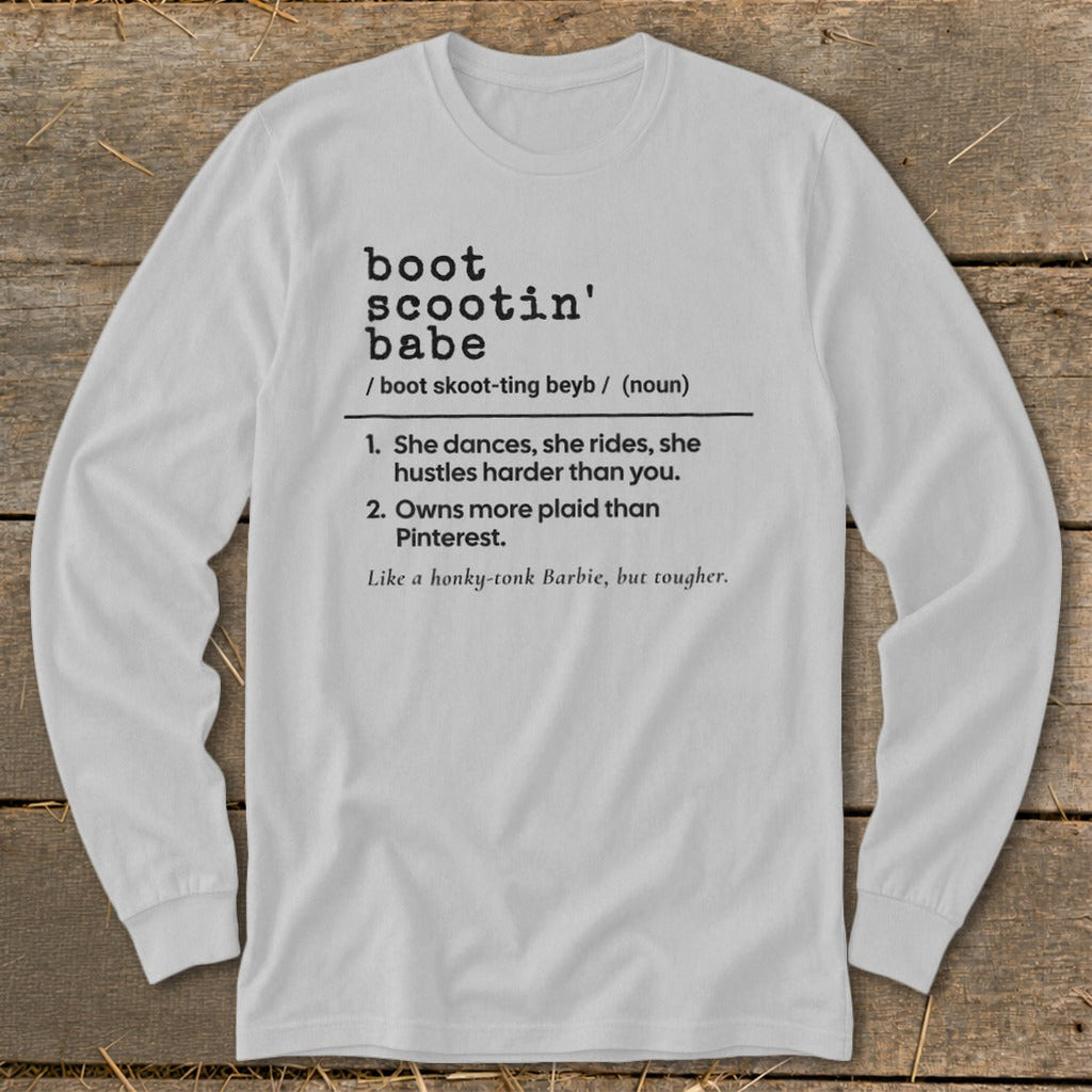 Boot Scootin Babe Definition Long Sleeve Tee product image 4