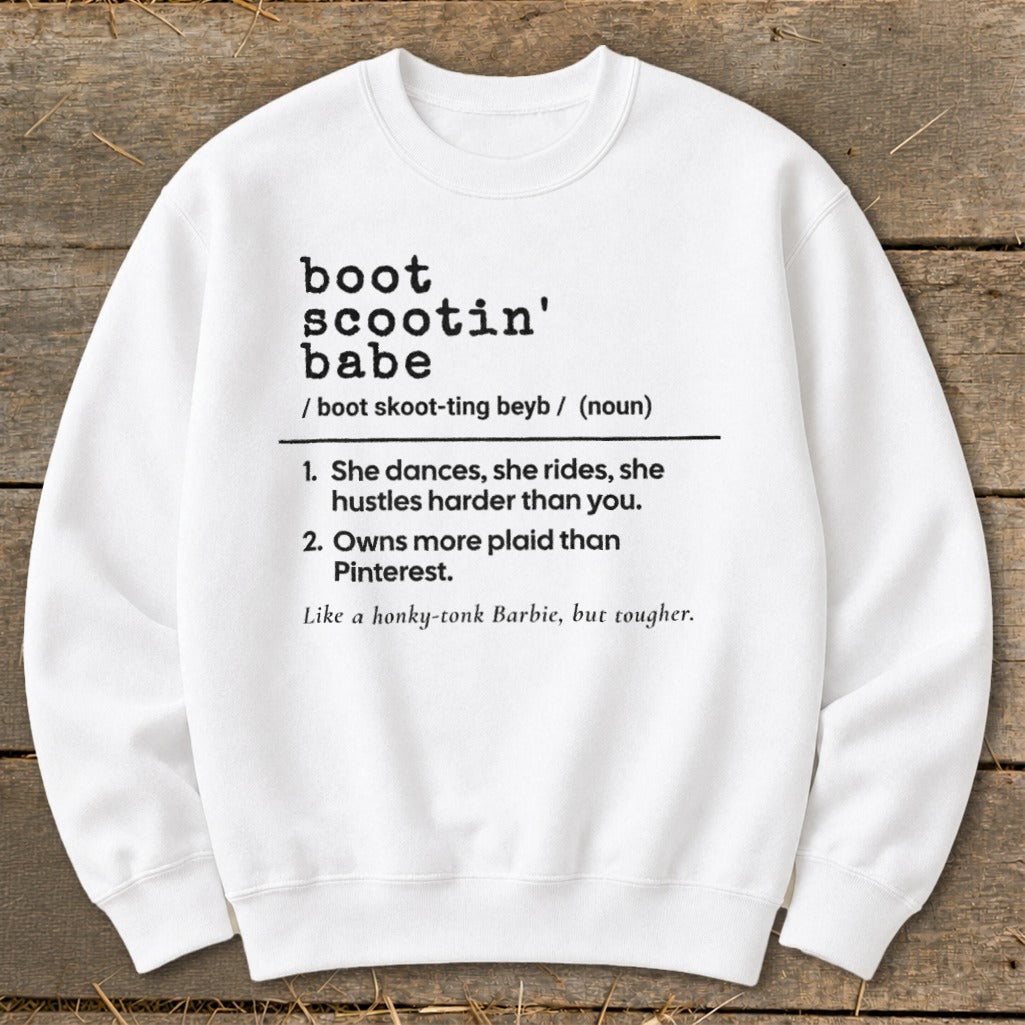 Boot Scootin Babe Definition Sweatshirt product image 1