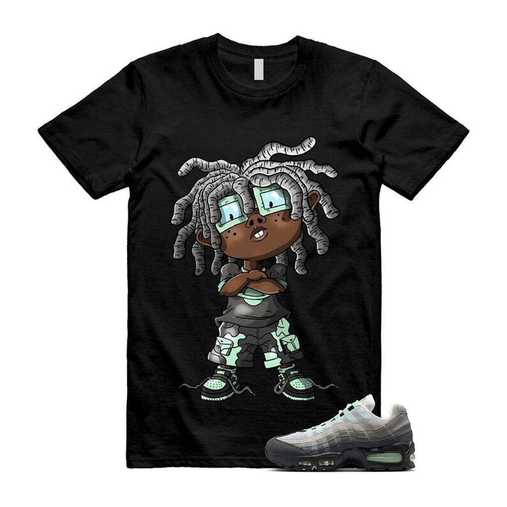 Air Max 95 Fresh Mint Big Bubble Black White Grey Shirt To product image 1