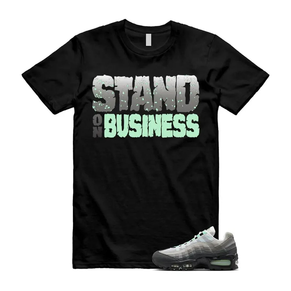 Air Max 95 Fresh Mint Big Bubble Black White Grey Shirt To product image 1