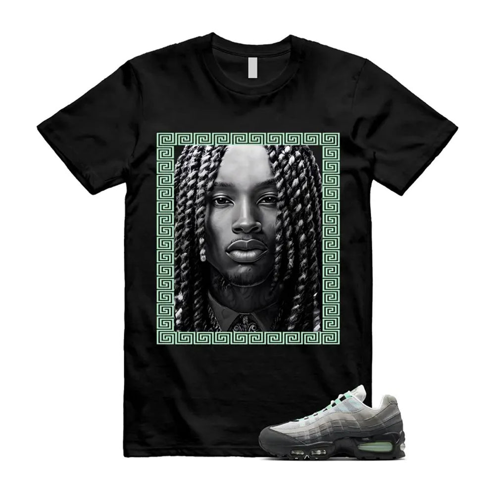 Air Max 95 Fresh Mint Big Bubble Black White Grey Shirt To product image 1