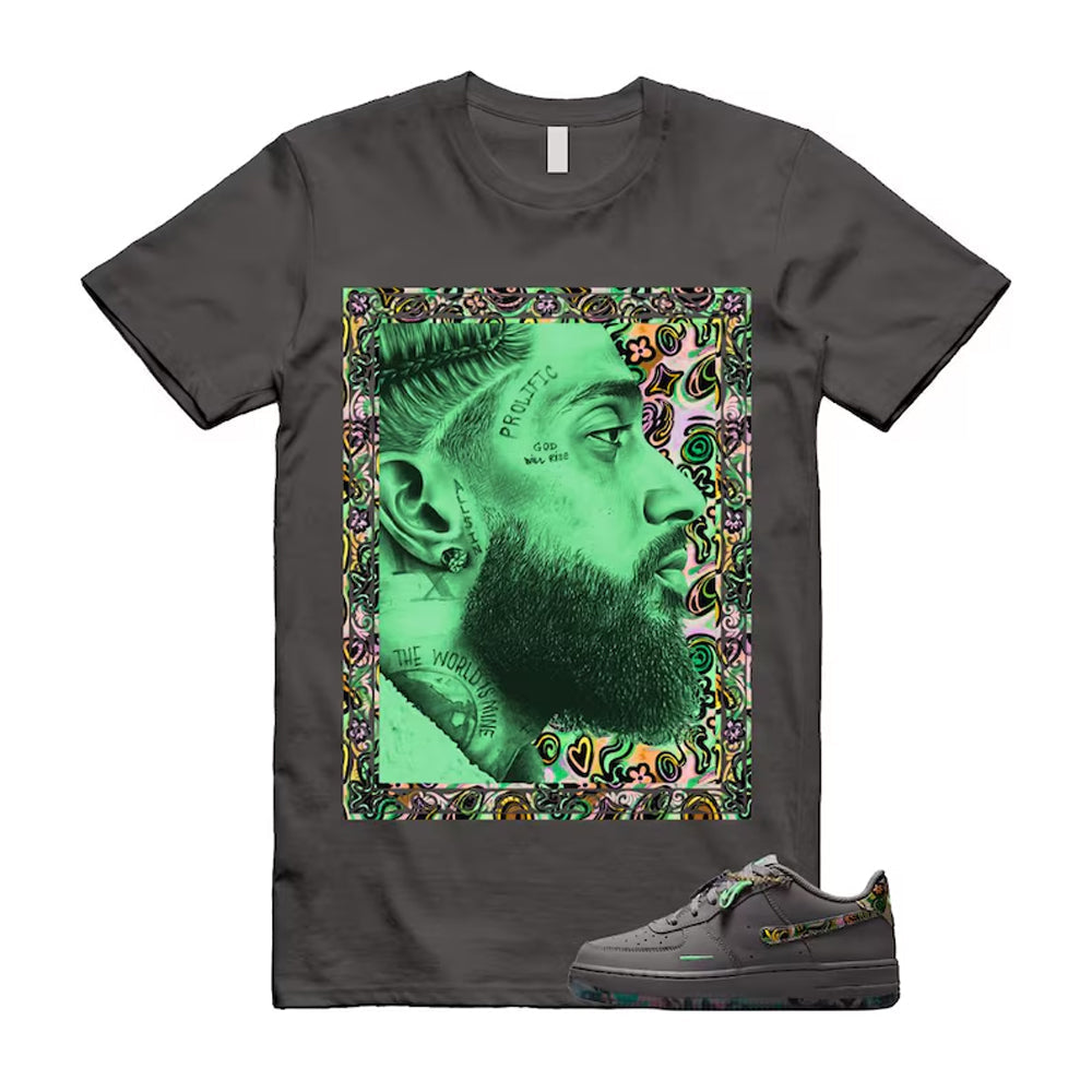 Air Force 1 Pencil Point Illusion Green Dark Raisin Grey product image 1