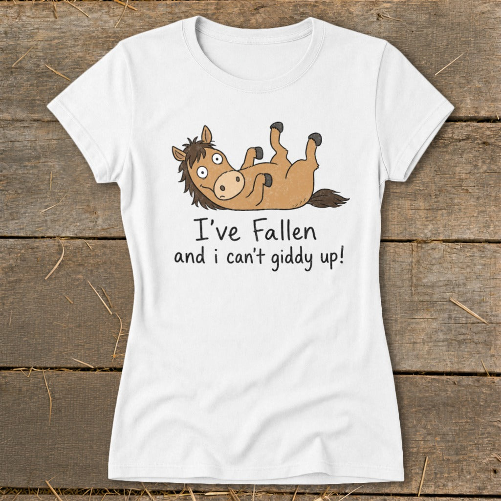 Can't Giddy Up Ladies Tee product image 1