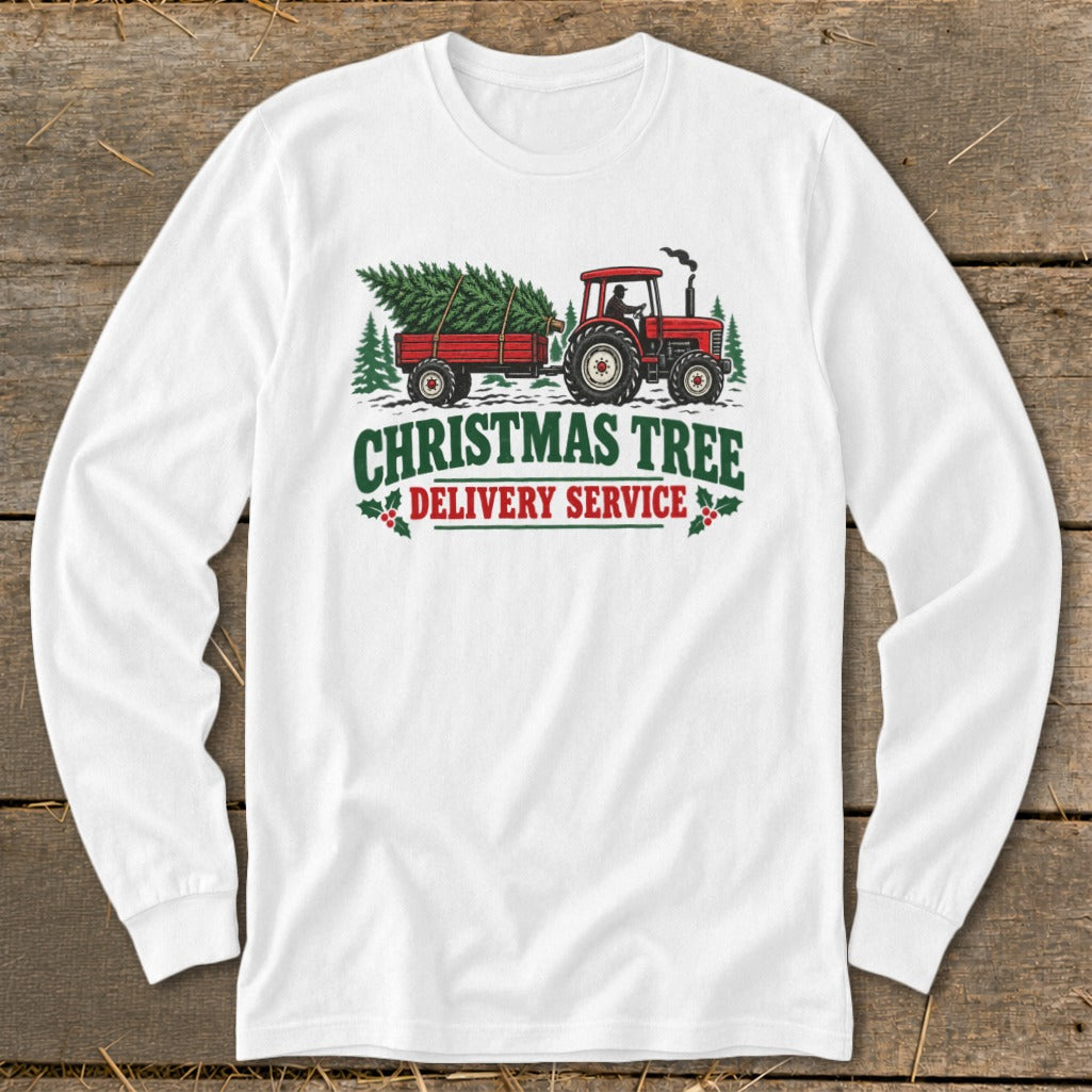 Christmas Tree Delivery Long Sleeve Tee product image 1