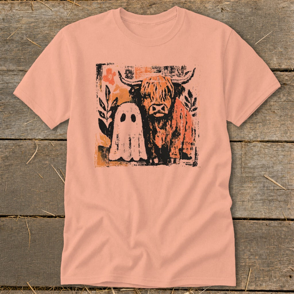 Cow and Ghostly Friend Classic Tee product image 2