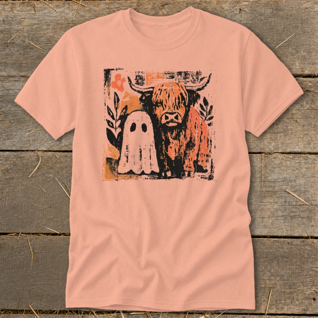 Cow and Ghostly Friend Classic Tee product image 2