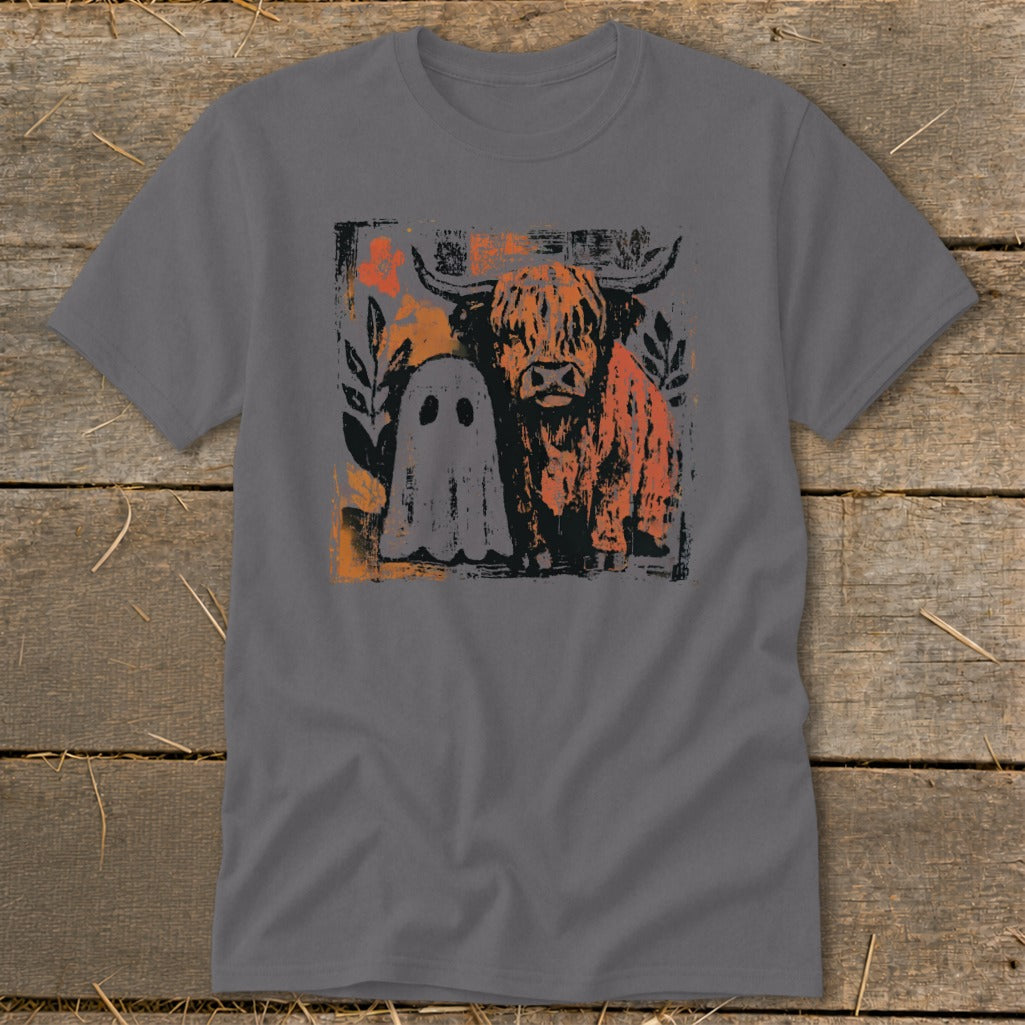 Cow and Ghostly Friend Classic Tee product image 3