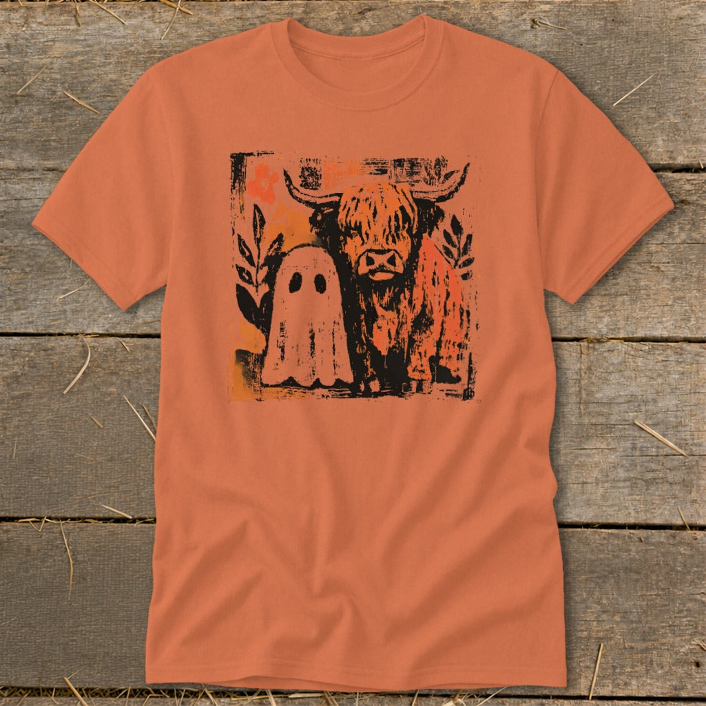 Cow and Ghostly Friend Classic Tee product image 4