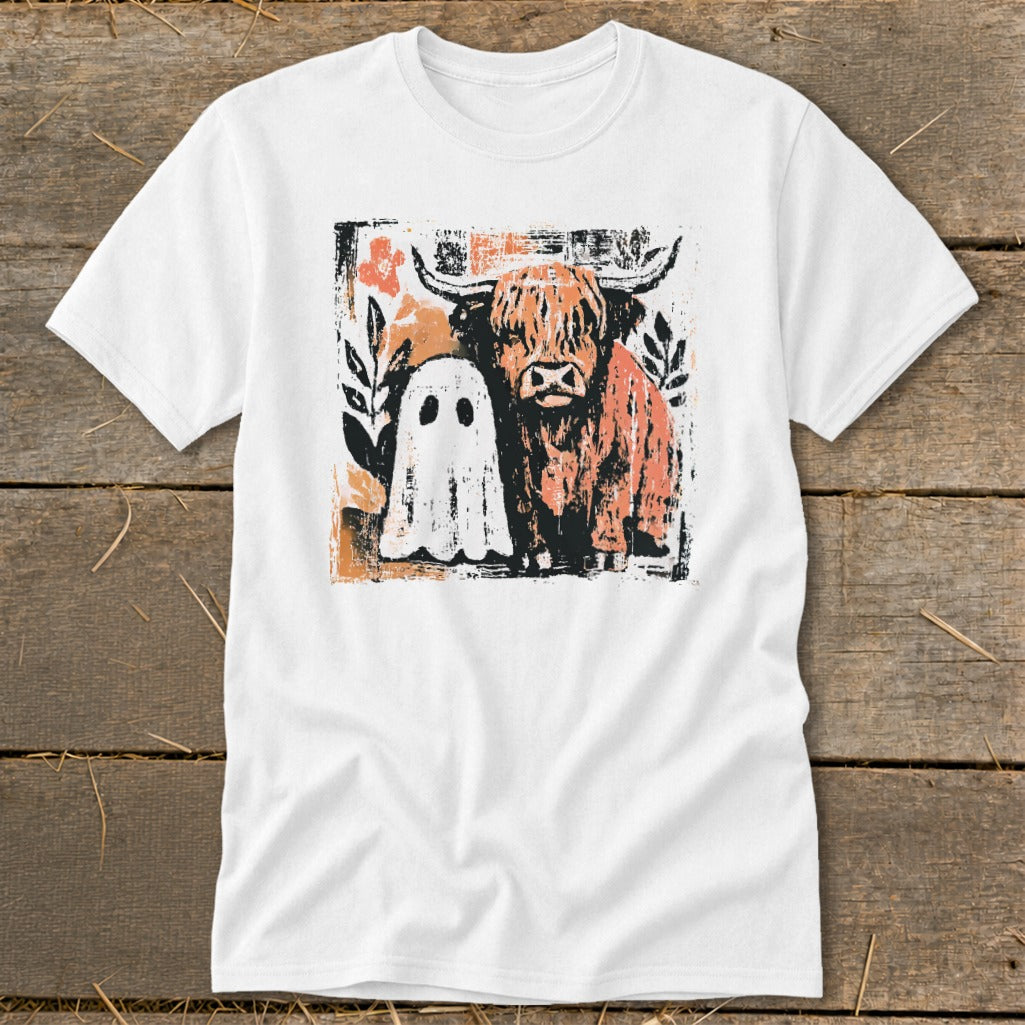 Cow and Ghostly Friend Classic Tee product image 5