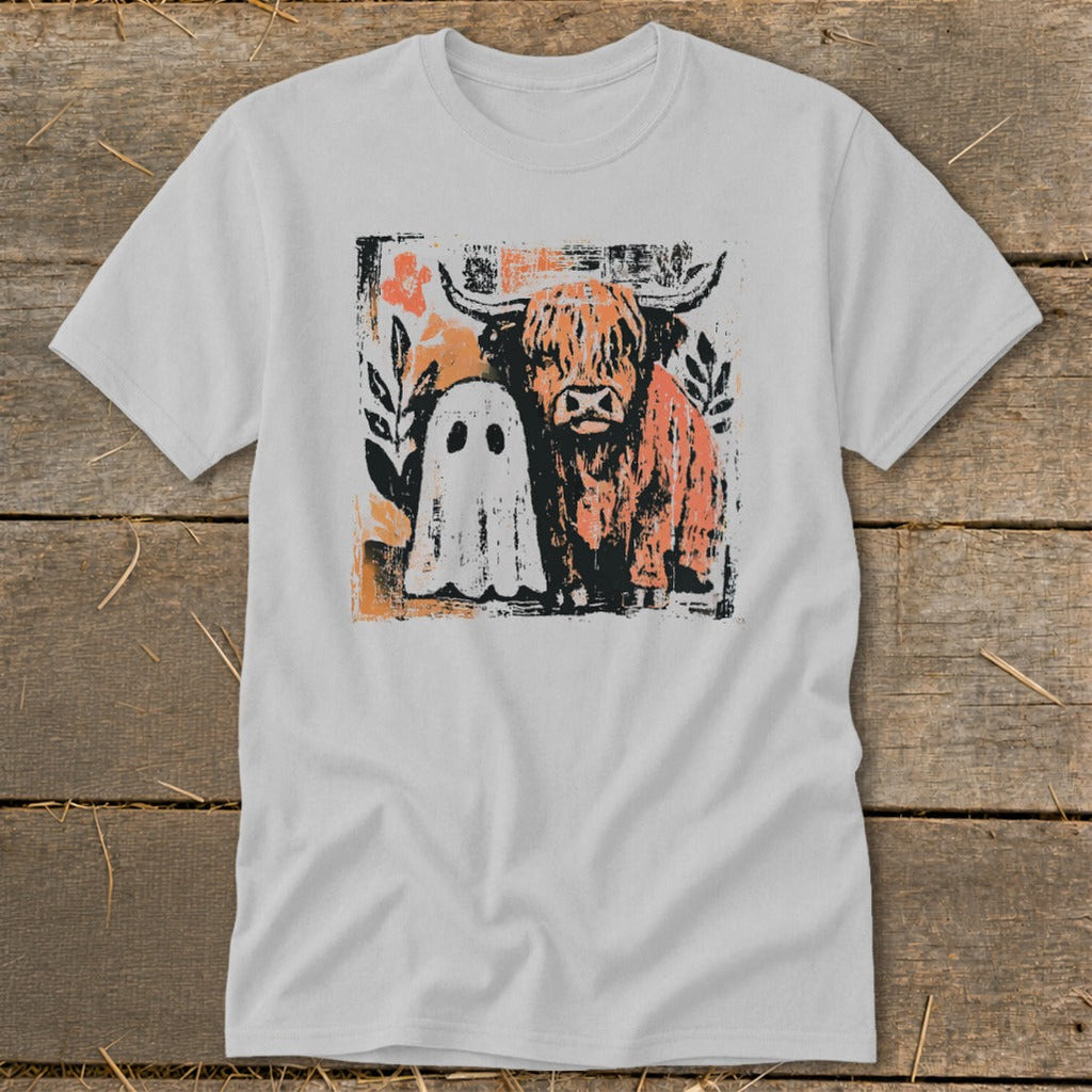 Cow and Ghostly Friend Classic Tee product image 6