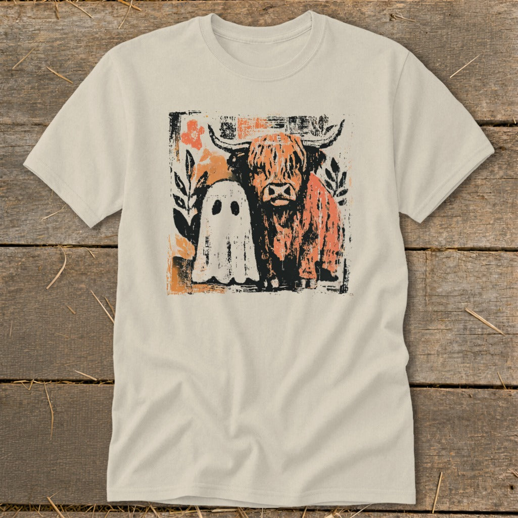 Cow and Ghostly Friend Classic Tee product image 7