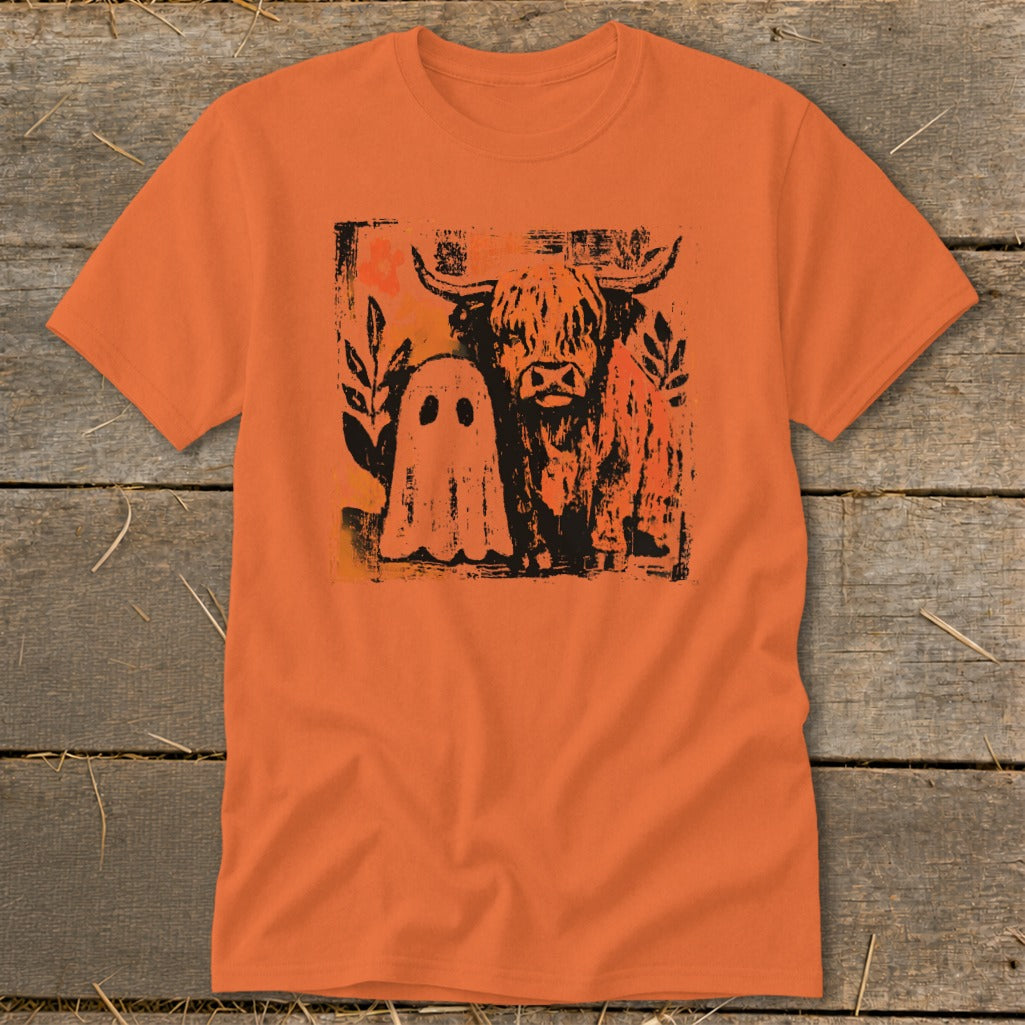 Cow and Ghostly Friend Classic Tee product image 1