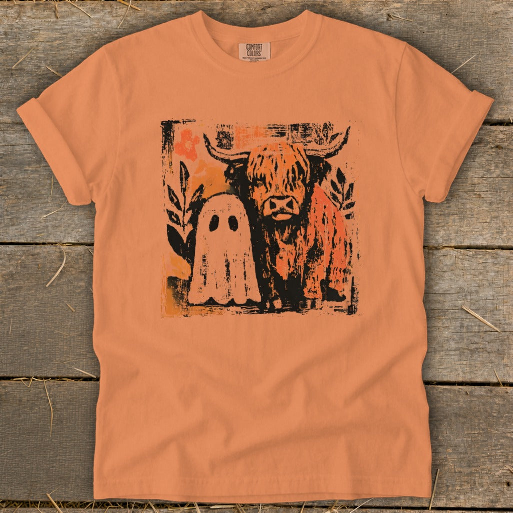 Cow and Ghostly Friend Signature Tee product image 2
