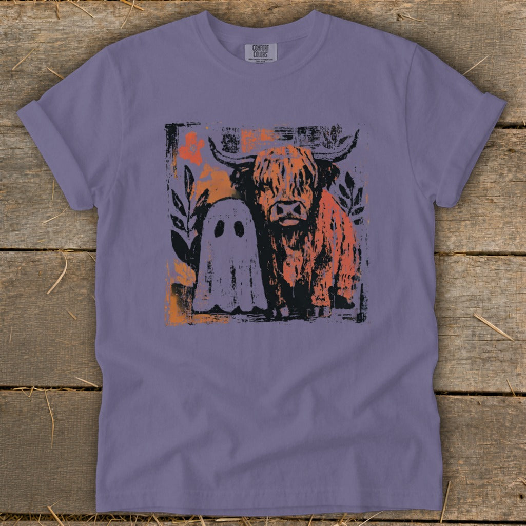 Cow and Ghostly Friend Signature Tee product image 3