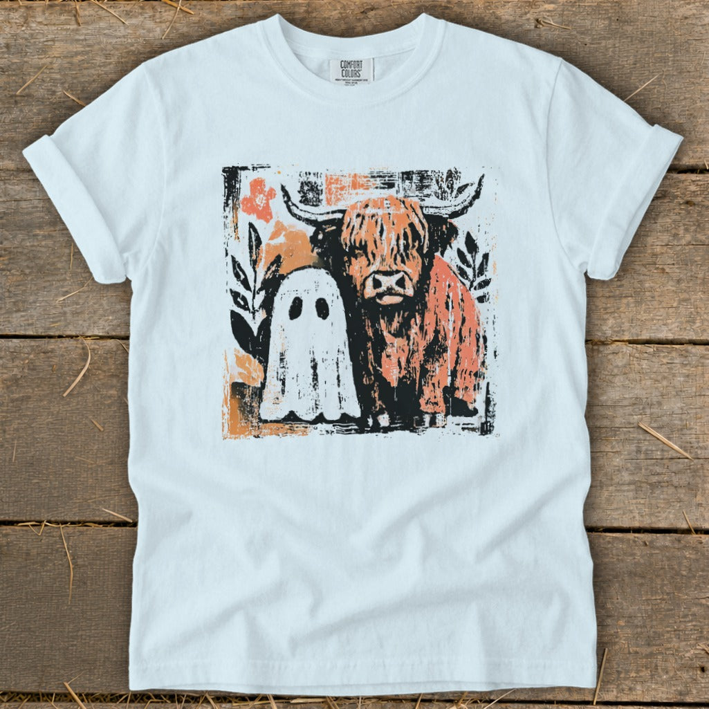 Cow and Ghostly Friend Signature Tee product image 4