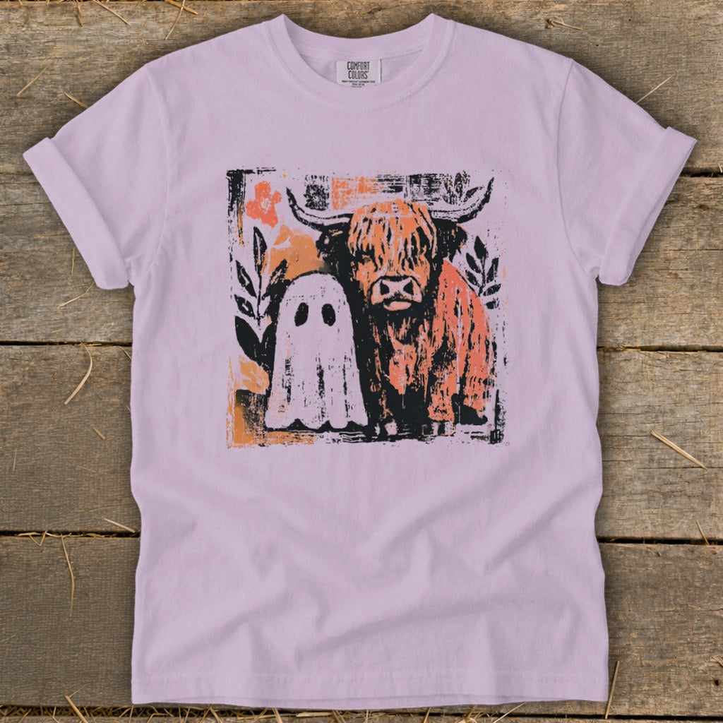 Cow and Ghostly Friend Signature Tee product image 5