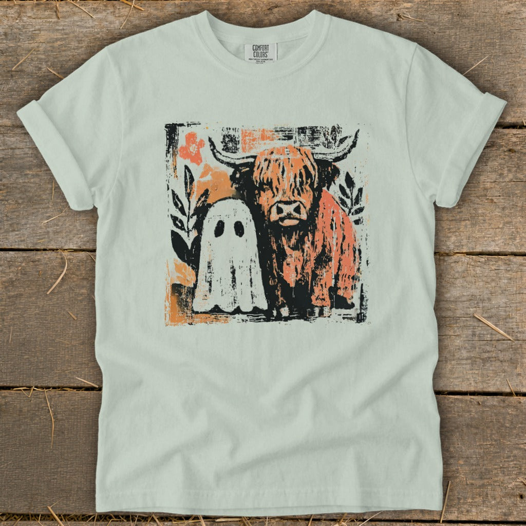 Cow and Ghostly Friend Signature Tee product image 6