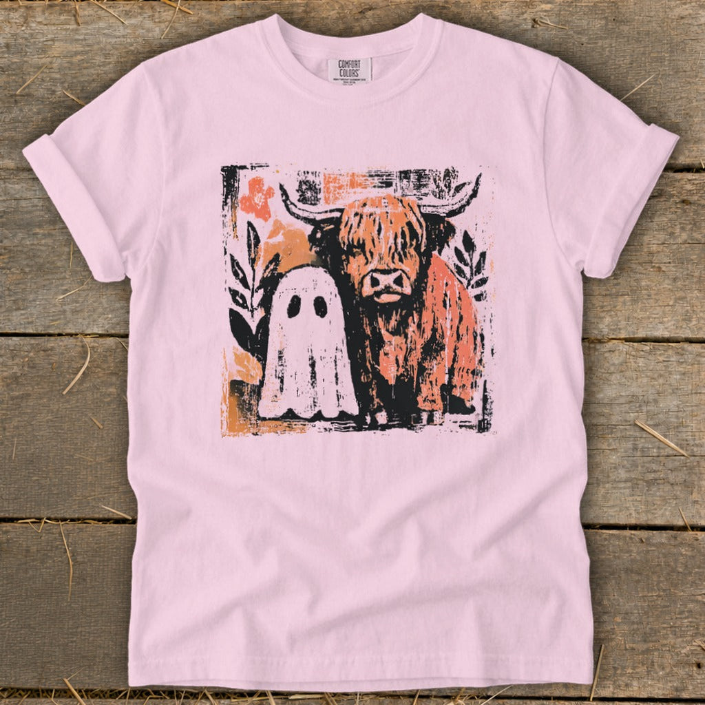 Cow and Ghostly Friend Signature Tee product image 8