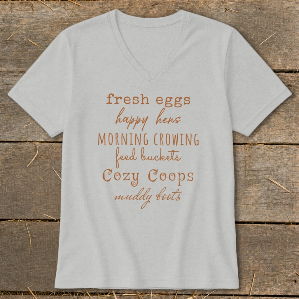 Fall Chicken Keeper V-neck