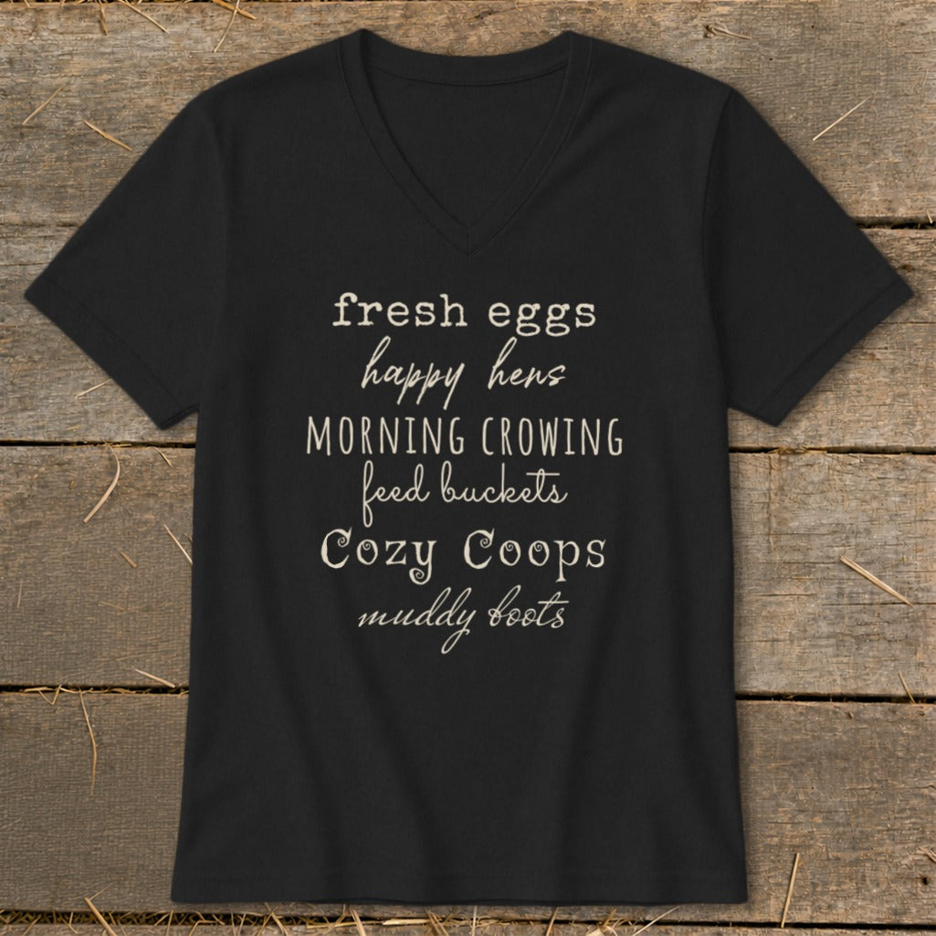 Fall Chicken Keeper V-neck